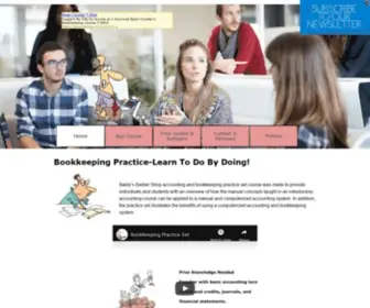 Bookkeepingpractice.com(The objective of this bookkeeping and accounting practice site) Screenshot