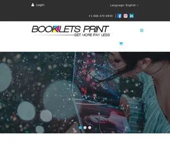 Bookletsprint.com(ONLINE BOOKLET PRINTING) Screenshot