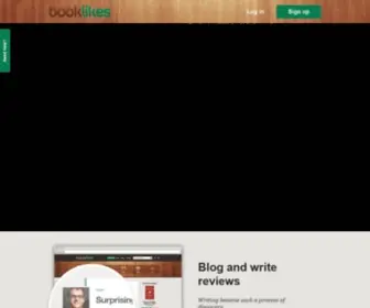 Booklikes.com(Blog platform designed for book lovers) Screenshot