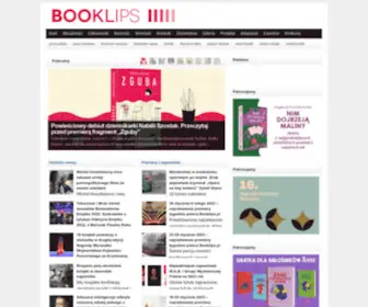 Booklips.pl(Portal literacki. Piszemy o książkach w nowoczesnej) Screenshot