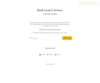 Bookloversarmory.com(Book Lover's Armory) Screenshot