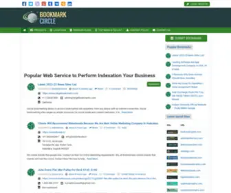 Bookmarkcircle.com(Popular Web Service to Perform Indexation and Tagging of Your Content) Screenshot