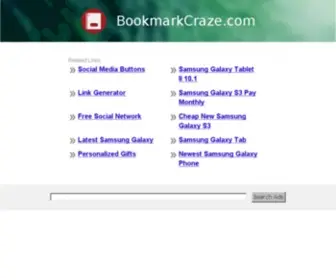 Bookmarkcraze.com(The Leading Bookmark Craze Site on the Net) Screenshot