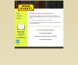 Bookmarket.ca(The Book Market) Screenshot