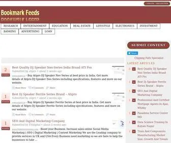 Bookmarkfeeds.com(Global Bookmarking Service to Share Web Resources for SERP) Screenshot