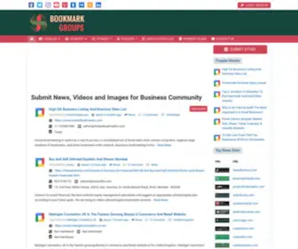 Bookmarkgroups.com(Submit Favorite Links and Share Content to Increase Website Traffic) Screenshot