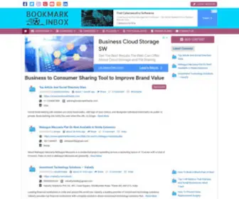 Bookmarkinbox.info(Business to Consumer Information Sharing Tool to Improve Brand Value) Screenshot