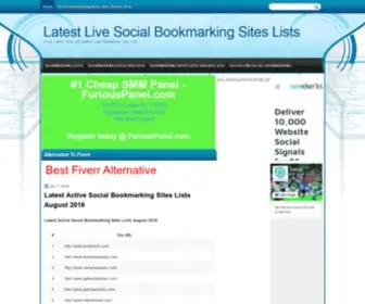 Bookmarking-Sites-Lists.com(Bookmarking Sites Lists) Screenshot