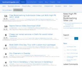Bookmarkingadda.com(News) Screenshot