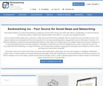 Bookmarkinginc.com(Bookmarkinginc) Screenshot