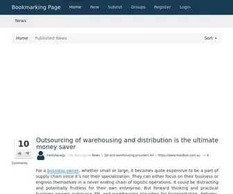 Bookmarkingpage.com(Plikli is an open source content management system) Screenshot