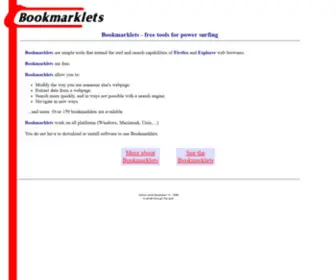 Bookmarklets.com(Bookmarklets) Screenshot