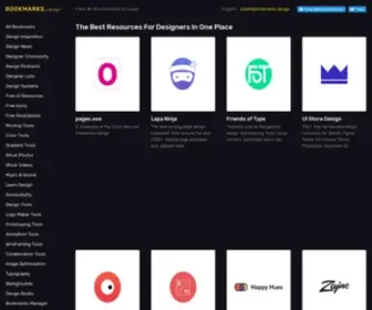 Bookmarks.design(The best resources for designers in one place) Screenshot
