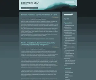 Bookmarkseo.info(The site was created successfully) Screenshot