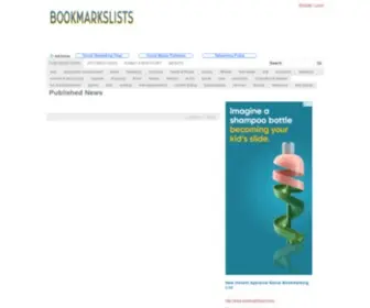 Bookmarkslists.com(News Portal) Screenshot