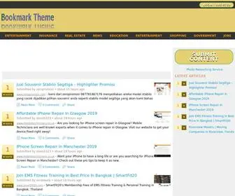 Bookmarktheme.com(Powerful and Easy Social Bookmarks for Business Web Directories) Screenshot