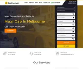 Bookmaxivan.com.au(Book Maxi Cab Melbourne) Screenshot