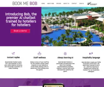 Bookmebob.com(Hotel Chatbot) Screenshot