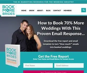 Bookmorebrides.com(Wedding Business Marketing) Screenshot