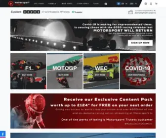 Bookmoto.com(Motorsport Tickets) Screenshot