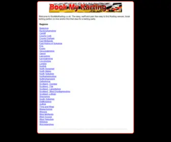 Bookmykarting.co.uk(Bookmykarting) Screenshot