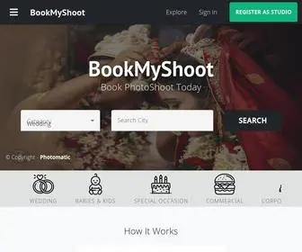 Bookmyshoot.net(Best Photographers from all over India) Screenshot