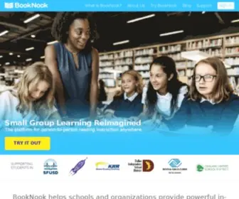 Booknooklearning.com(Small Groups) Screenshot