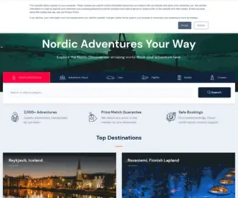 Booknordics.com(Nordic Adventures Your Way) Screenshot