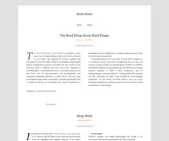 Booknotes.blog(Book Notes) Screenshot