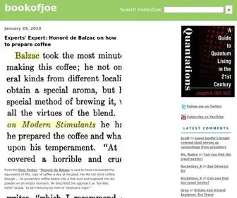 Bookofjoe.com(Bookofjoe) Screenshot