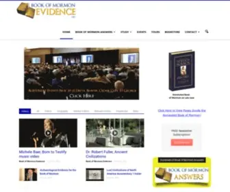 Bookofmormonevidence.org(Book of Mormon Evidence) Screenshot