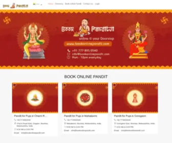 Bookonlinepandit.com(Book Online Pandit) Screenshot