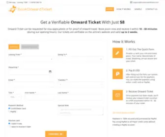 Bookonwardticket.com(Get Verifiable Onward Ticket With Just $10) Screenshot