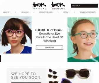 Bookoptical.com(Eye Exams Downtown and in the South End from Winnipeg Optometrists) Screenshot