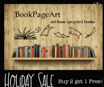 Bookpageartnyc.com(Book Page Art nyc) Screenshot