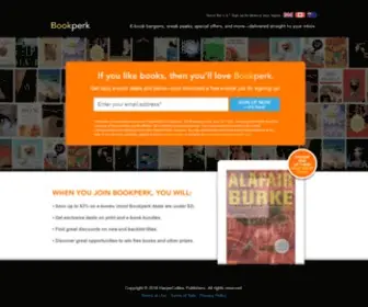 Bookperk.com(Bookperk is for readers) Screenshot