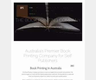 Bookprintingcompany.com.au(Bookprintingcompany) Screenshot