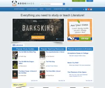 Bookrags.com(Study Guides) Screenshot