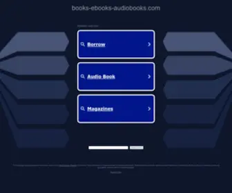 Books-Ebooks-Audiobooks.com(Books Ebooks Audiobooks) Screenshot