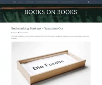 Books-ON-Books.com(Curated by Robert Bolick) Screenshot