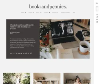 Booksandpeonies.com(Books and Peonies) Screenshot