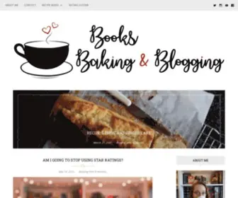 Booksbakingandblogging.com(Recipes, reviews, and more) Screenshot