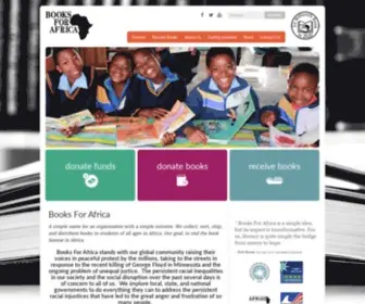 Booksforafrica.org(Books For Africa Home) Screenshot