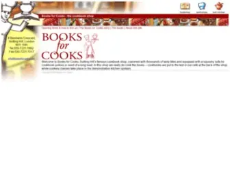 Booksforcooks.com(Books for Cooks) Screenshot