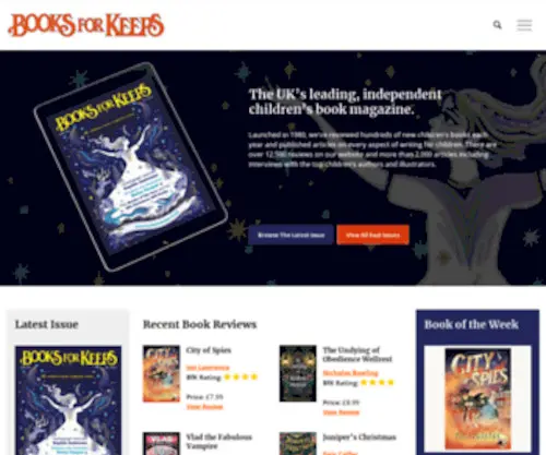 Booksforkeeps.co.uk(Books for Keeps) Screenshot