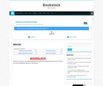 Bookslock.org(Online Education Website for Students) Screenshot