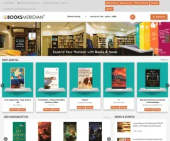 Booksmeridian.com(The Most Unique Books Library With Free Home Delivery) Screenshot