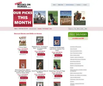 Booksonhorses.com.au(Discount Horse Books & DVDs) Screenshot