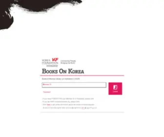 Booksonkorea.org(Books on Korea) Screenshot