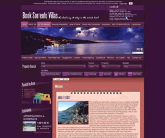 Booksorrentovillas.com(Book Sorrento Villas) Screenshot